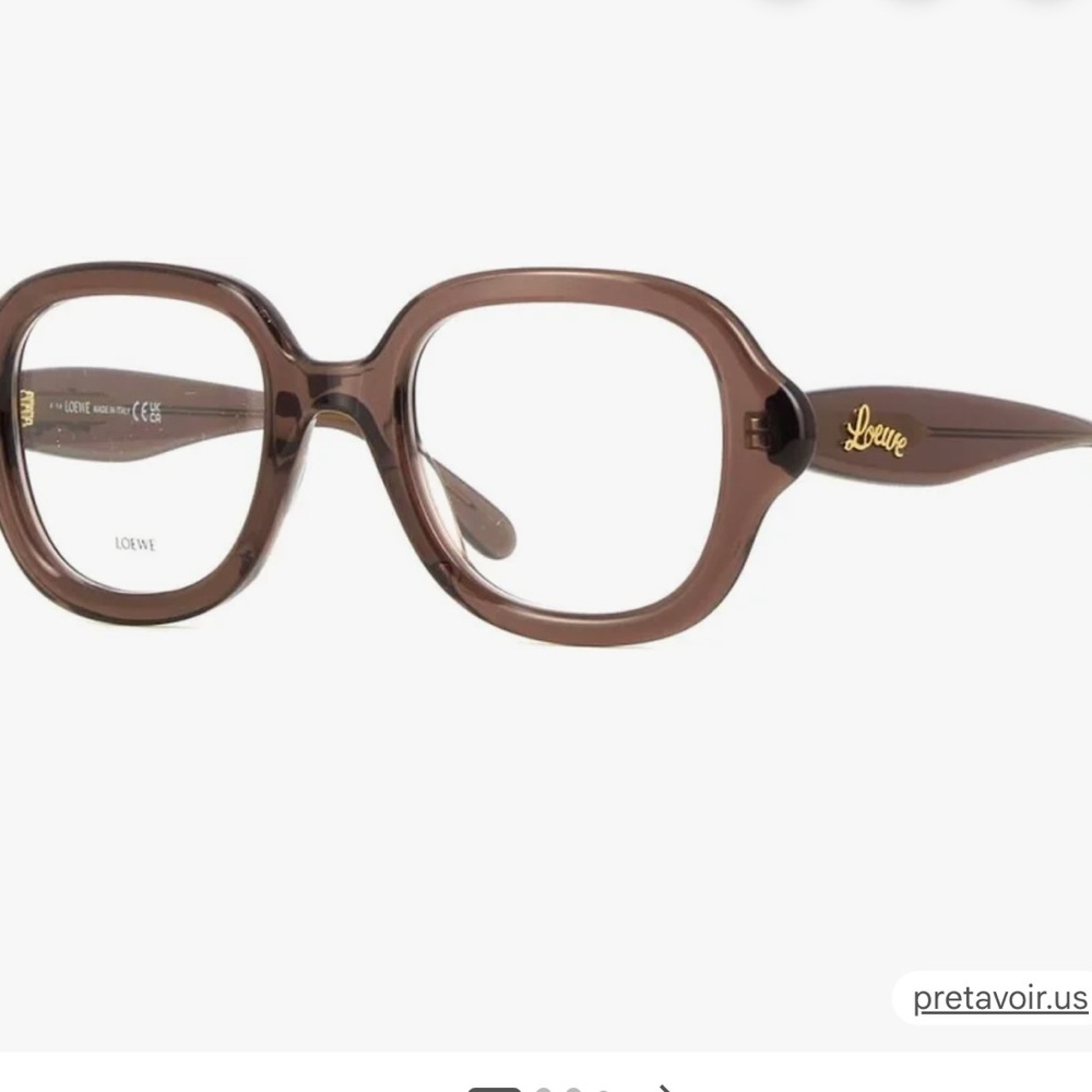 LOEWE Curvy eyeglasses sunglasses Frames brown crystal LW50075I 050